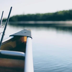 Bow of a fishing boat in selective focus